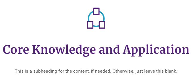 Core Knowledge Application