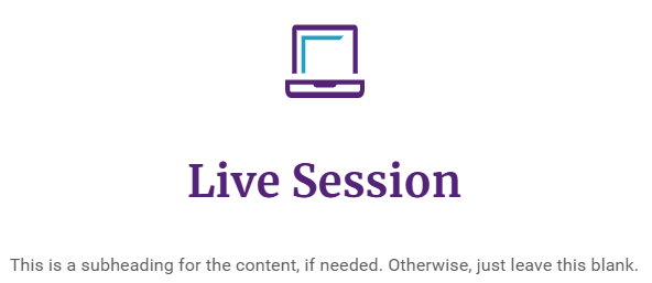 Live Session