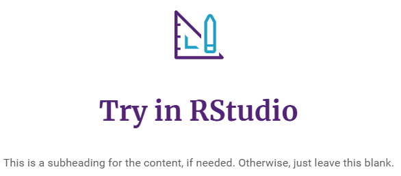 Try In Rstudio