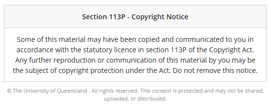 Section 113P Copyright Statement