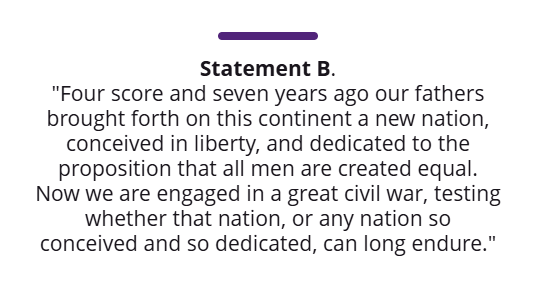 Statement B
