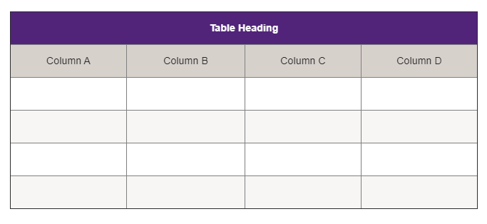Table